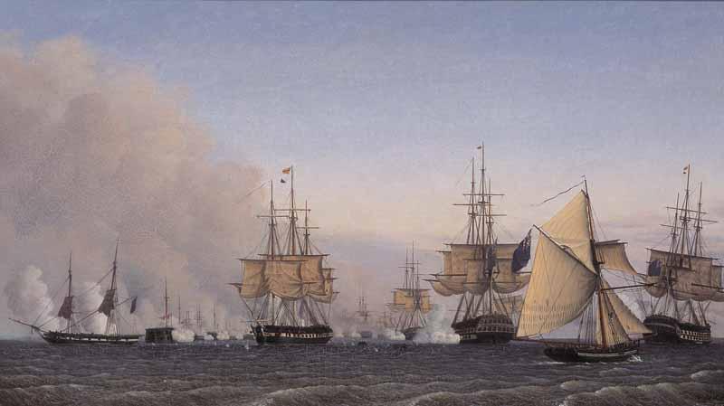 Adelsteen Normann The Battle of Copenhagen on the 2nd of April 1801 Norge oil painting art